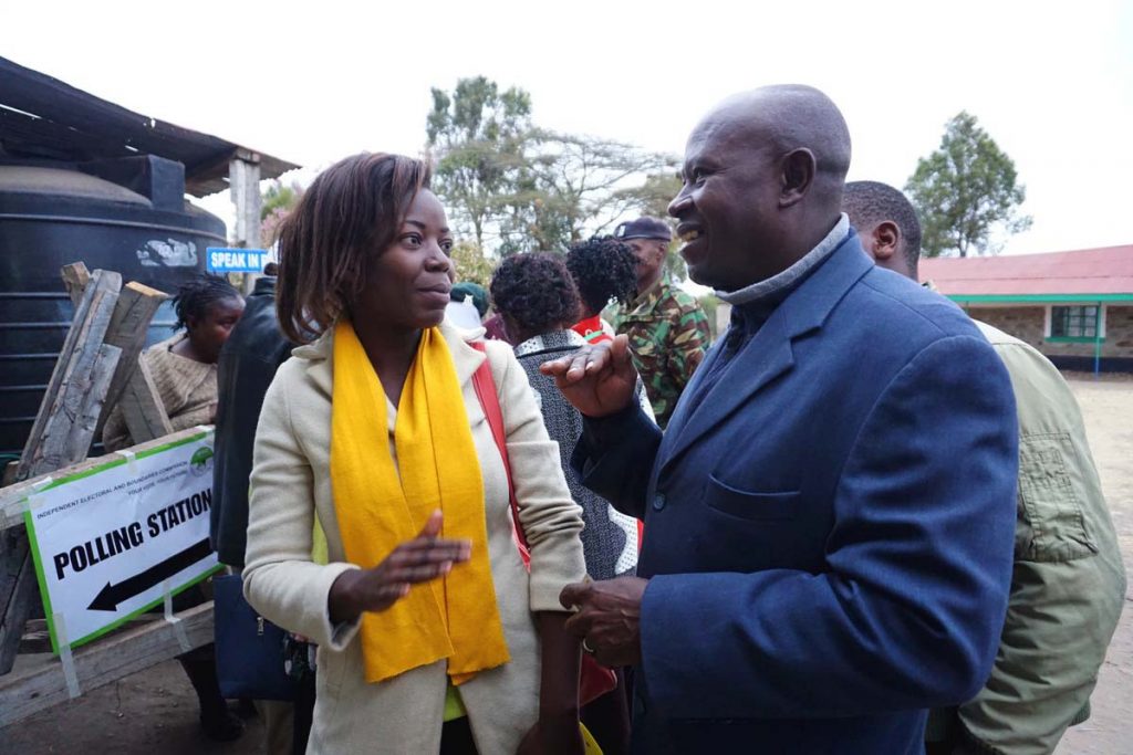 24 year old Salome Nthenya Nzuki is running for election on the 8th of August 2017. She is trying to become a member of the County Assembly. Photos from the country, where Salome is running for office, on the election day.